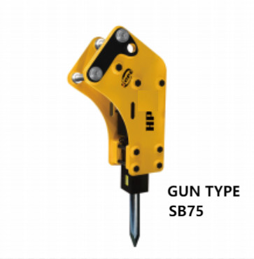 TYPE GUN áp dụng Rock Excavator Hydraulic Breaker hợp kim thép SB 75 4,5-7 tấn cho thợ đào SANY