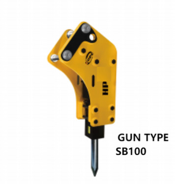 TYPE GUN áp dụng ROCK EXCAVATOR HYDRAULIC BREAKER ALLOY STEEL SB 100 10-15 tấn cho máy đào SANY, XCMG, LIUGONG
