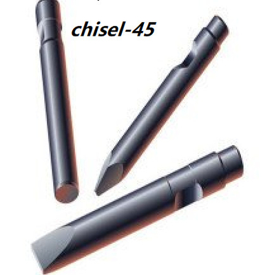 Máy đào chisel 45mm tùy chỉnh cho máy móc xây dựng bằng búa phá hủy